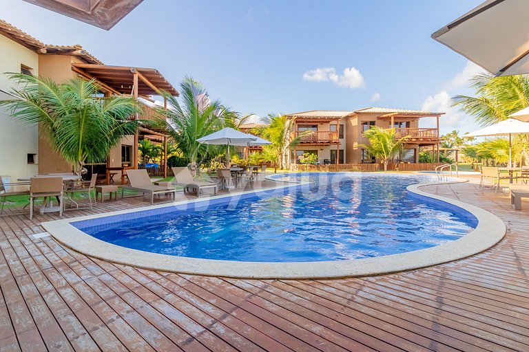 Maravilhoso Duplex com 4 Quartos, Pé Na Areia - Itacimirim