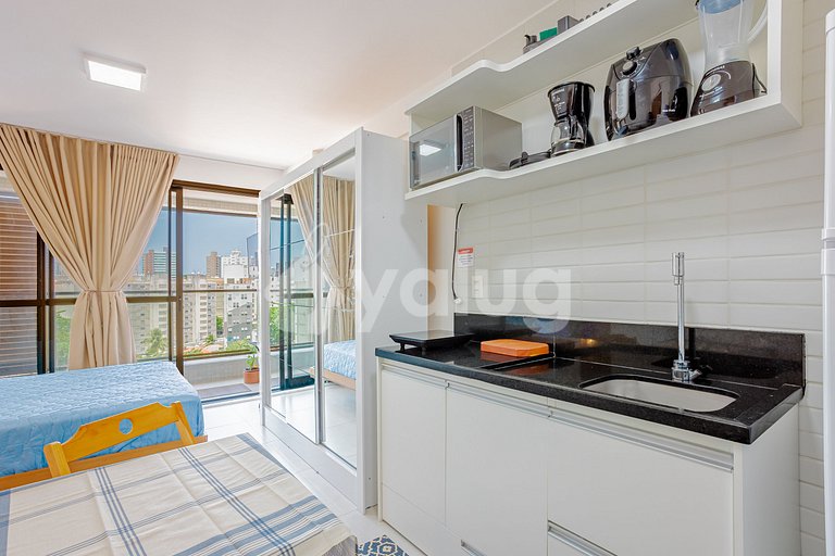 Hermoso estudio a 500m de la playa de Barra