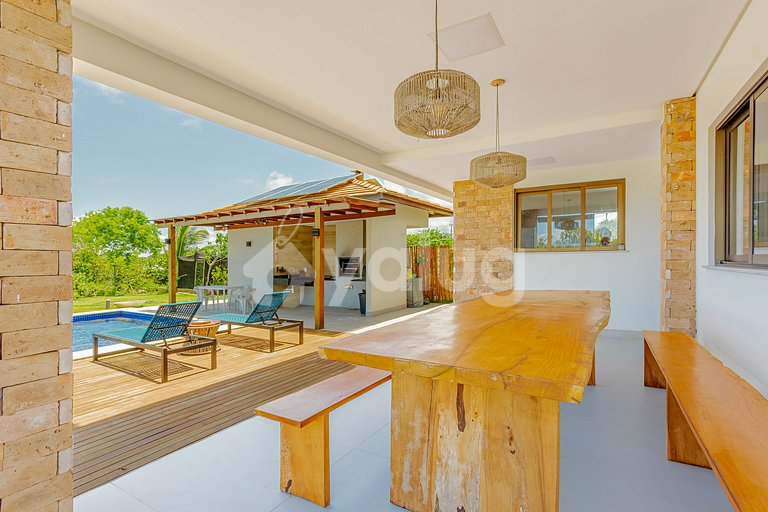 Maravillosa casa con 4 suites y piscina en Costa do Sauípe