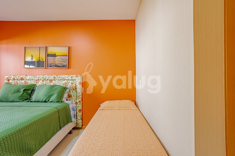 Maravilhoso Duplex com 4 Quartos, Pé Na Areia - Itacimirim