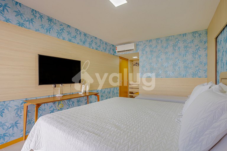 Maravilhoso Duplex com 4 Quartos, Pé Na Areia - Itacimirim