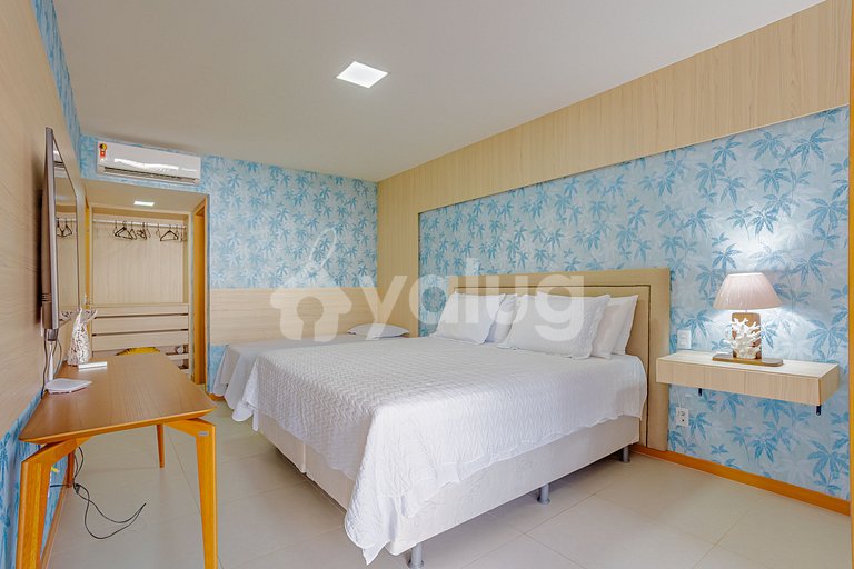 Wonderful Duplex with 4 Bedrooms, Right on the Beach