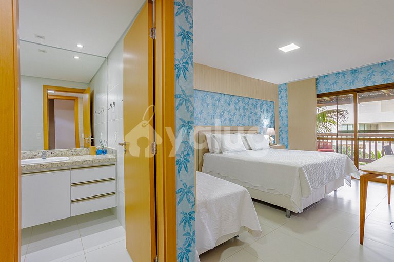 Maravilhoso Duplex com 4 Quartos, Pé Na Areia - Itacimirim