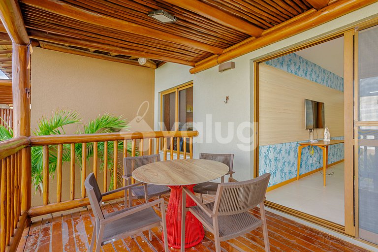 Maravilhoso Duplex com 4 Quartos, Pé Na Areia - Itacimirim
