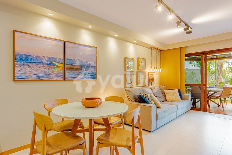 Maravilhoso Duplex com 4 Quartos, Pé Na Areia - Itacimirim