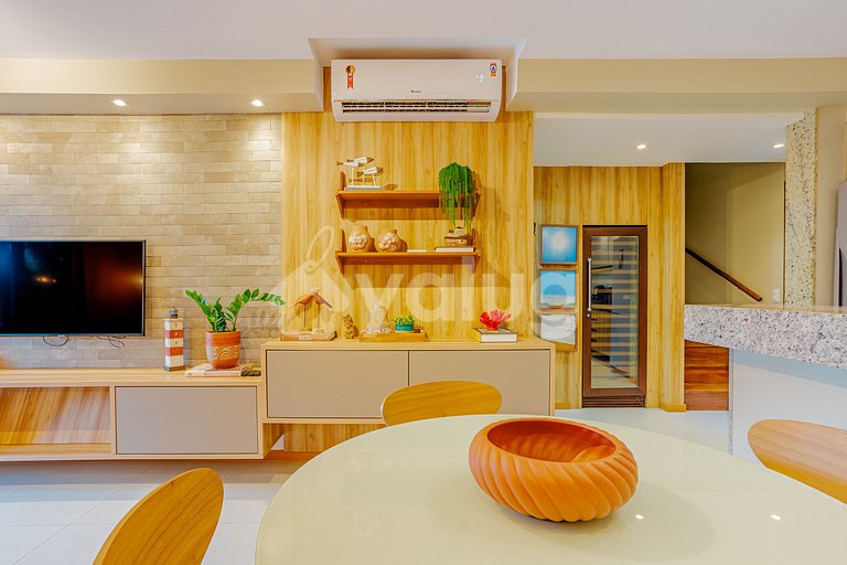 Maravilhoso Duplex com 4 Quartos, Pé Na Areia - Itacimirim