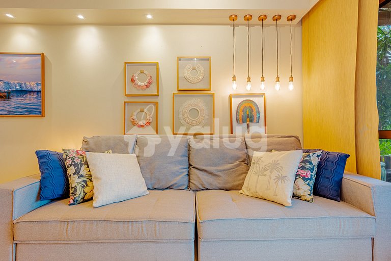 Maravilhoso Duplex com 4 Quartos, Pé Na Areia - Itacimirim