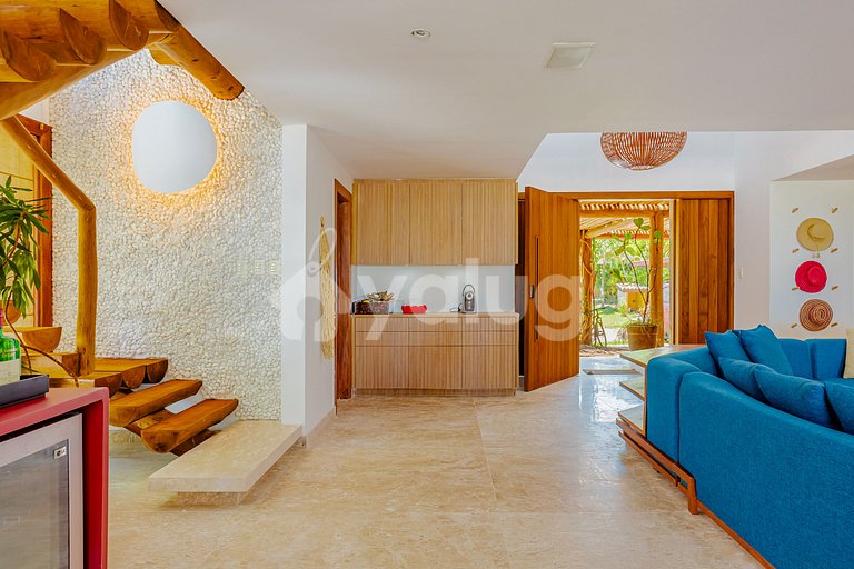 GB129 Casa de Alto Padrão Pé na Areia - Guarajuba