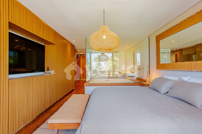 GB129 Luxury Beachfront House - Guarajuba