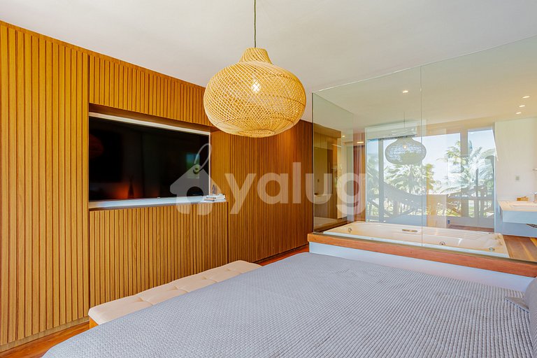 GB129 Casa de Alto Padrão Pé na Areia - Guarajuba