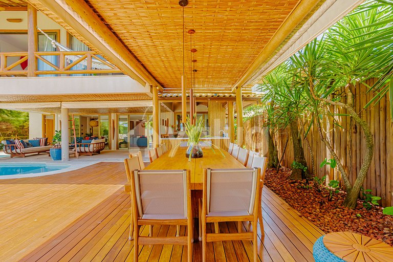 GB129 Luxury Beachfront House - Guarajuba