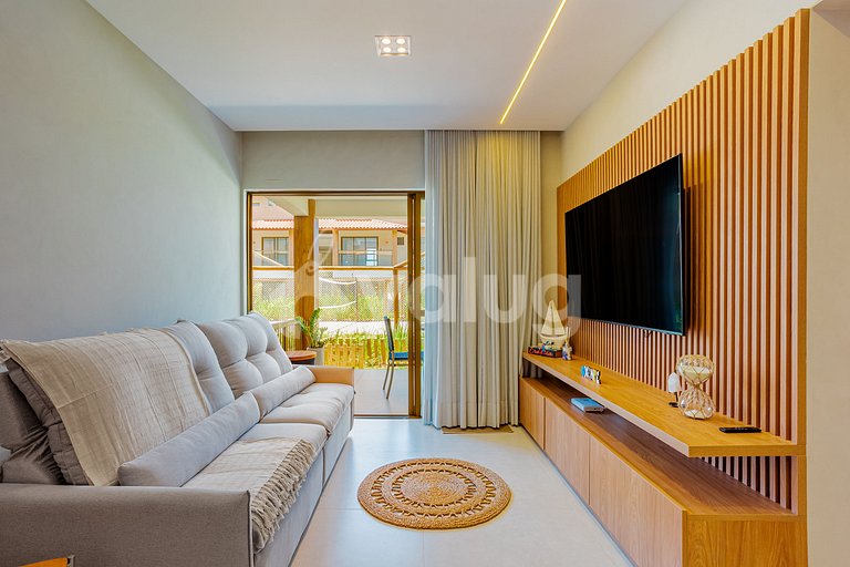 IT121 - Encantador pueblo con 2 suites en Itacimirim