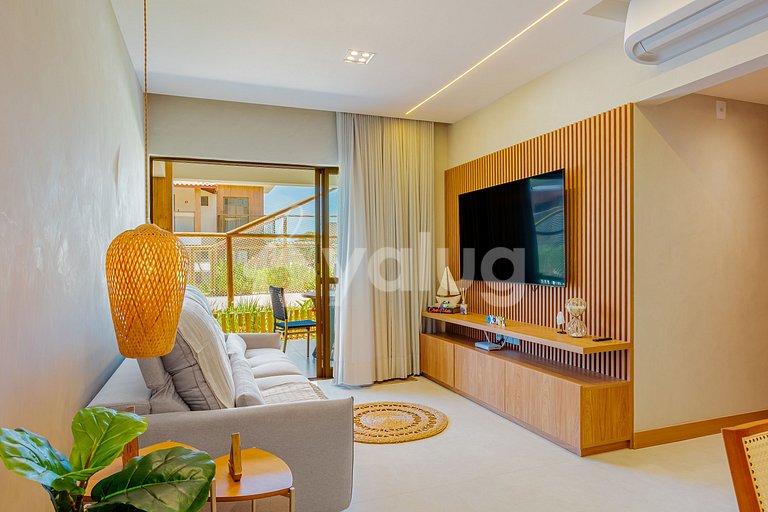 IT121 - Encantador pueblo con 2 suites en Itacimirim