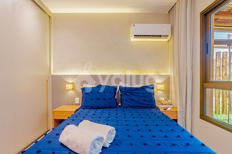 IT121 - Encantador pueblo con 2 suites en Itacimirim