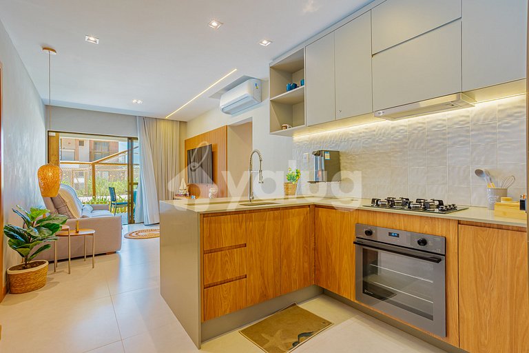 IT121 - Encantador pueblo con 2 suites en Itacimirim