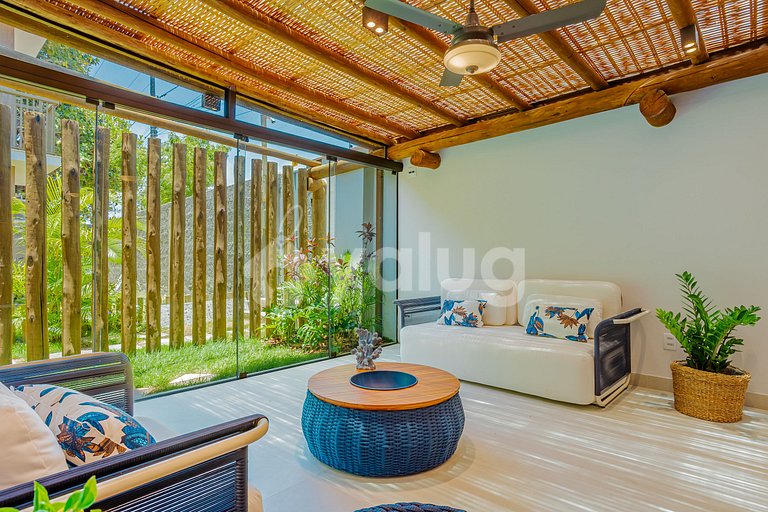 IT121 - Encantador pueblo con 2 suites en Itacimirim