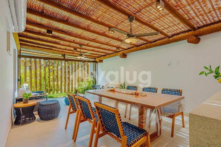 IT121 - Encantador pueblo con 2 suites en Itacimirim