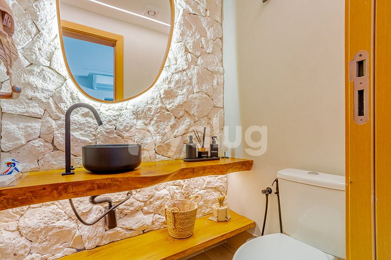 IT121 - Encantador pueblo con 2 suites en Itacimirim