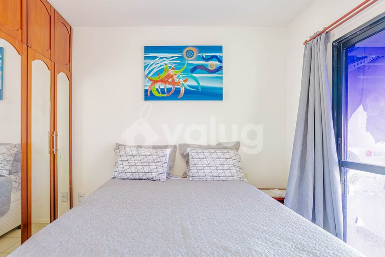 Ótimo apt 2 Quartos em Guarajuba com Piscina e WiFi