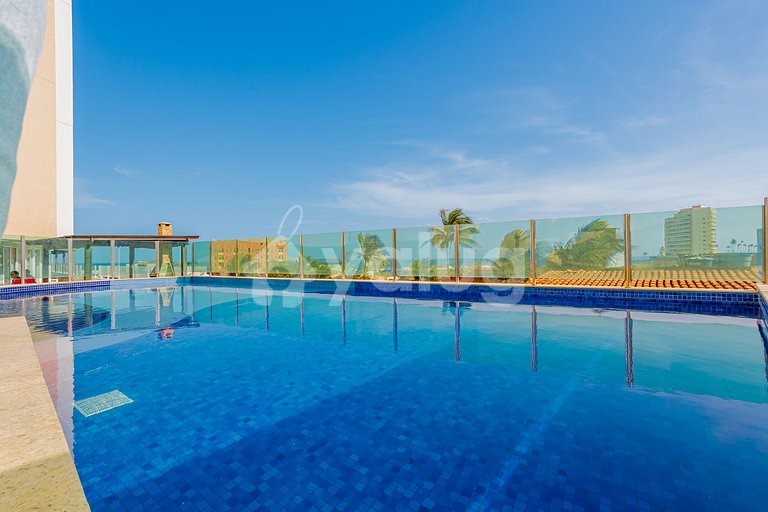 Apartamento vista mar a 200m da praia Armação