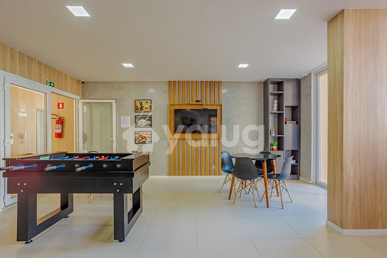 Apartamento vista mar a 200m da praia Armação