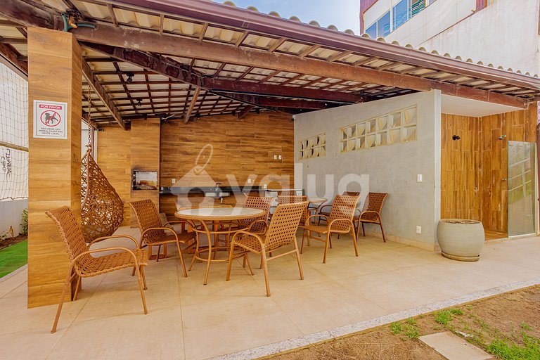 Apartamento vista mar a 200m da praia Armação