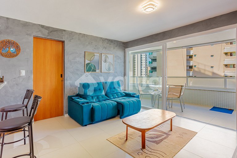 Apartamento vista mar a 200m da praia Armação