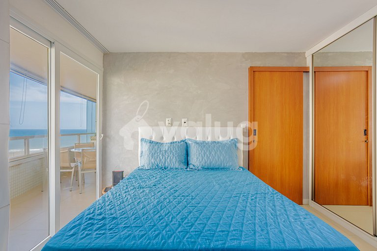 Apartamento vista mar a 200m da praia Armação