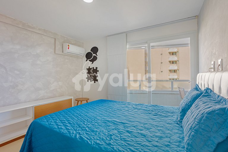 Apartamento vista mar a 200m da praia Armação