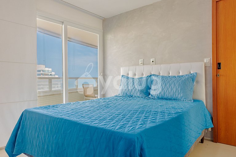 Apartamento vista mar a 200m da praia Armação