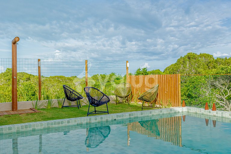 Casa de lujo con jacuzzi y 6 suites.