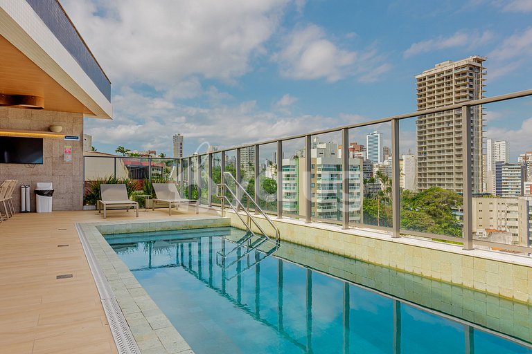 BR18 Lindo Studio a 180m da Praia da Barra