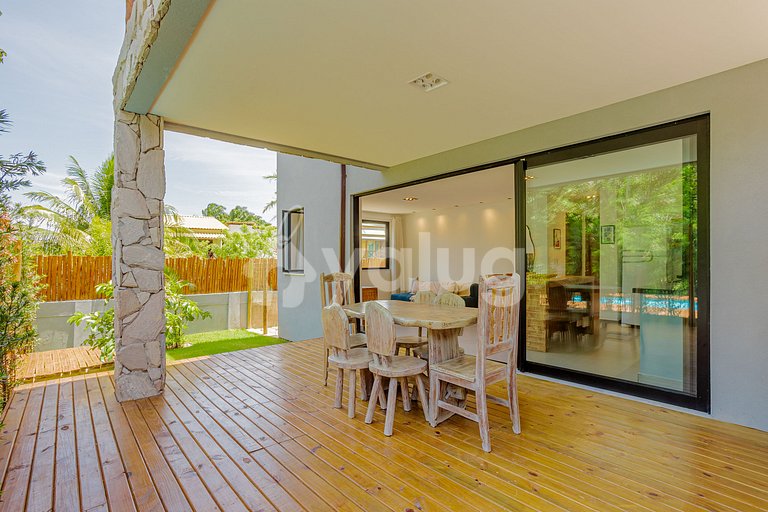 House with 4 bedrooms and private pool in Praia do Forte.