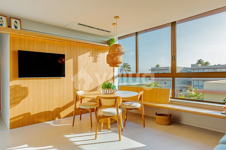 GB132 Beachfront Apto with Sea View - Guarajuba