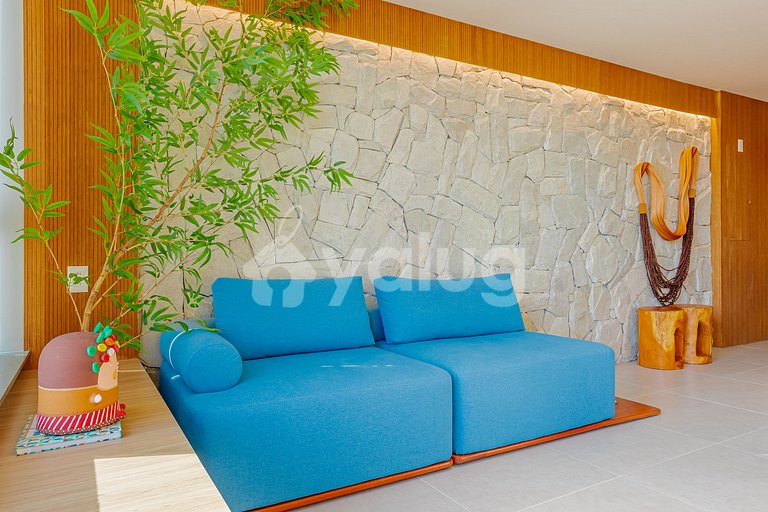 GB132 Beachfront Apto with Sea View - Guarajuba