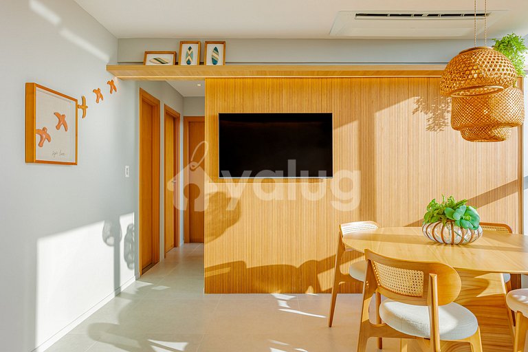 GB132 Beachfront Apto with Sea View - Guarajuba