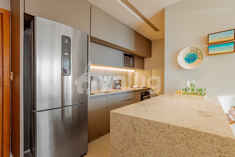 GB132 Beachfront Apto with Sea View - Guarajuba