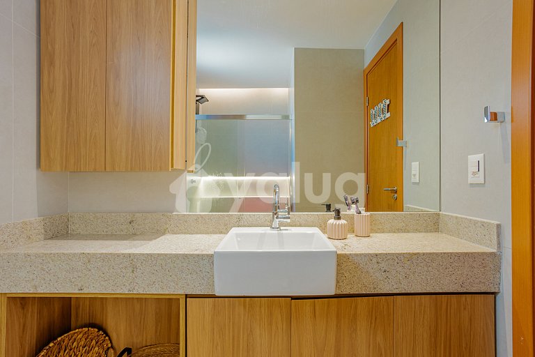 GB132 Beachfront Apto with Sea View - Guarajuba