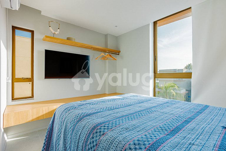 GB132 Beachfront Apto with Sea View - Guarajuba