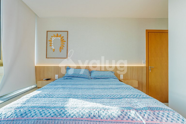 GB132 Apartamento Pé na Areia com Vista Mar - Guarajuba