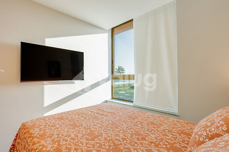 GB132 Beachfront Apto with Sea View - Guarajuba