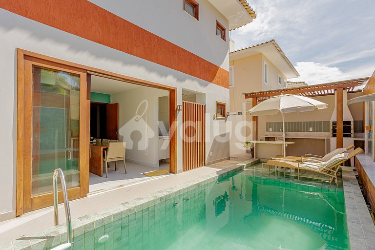 Ótima Casa 4 Suítes com Piscina em Guarajuba