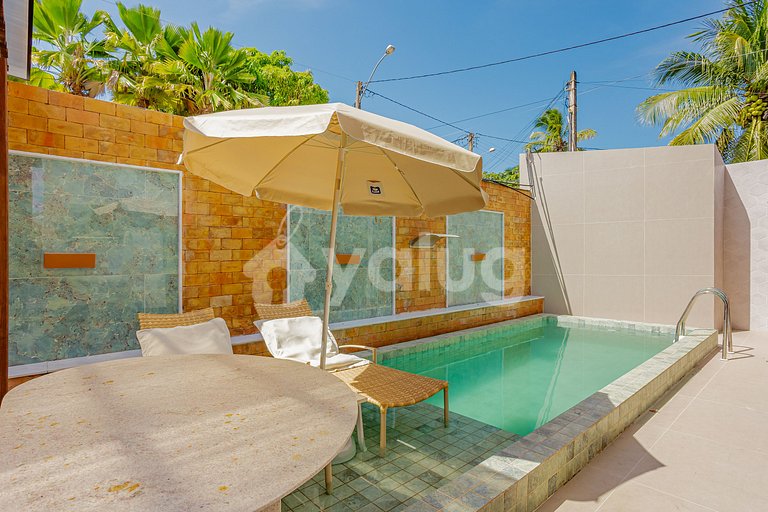 Great 4-Suite House with Pool in Guarajuba
