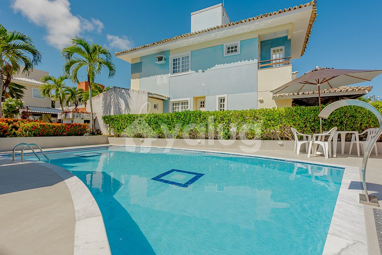 Gran casa de 4 suites con piscina en Guarajuba