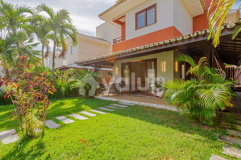 Gran casa de 4 suites con piscina en Guarajuba