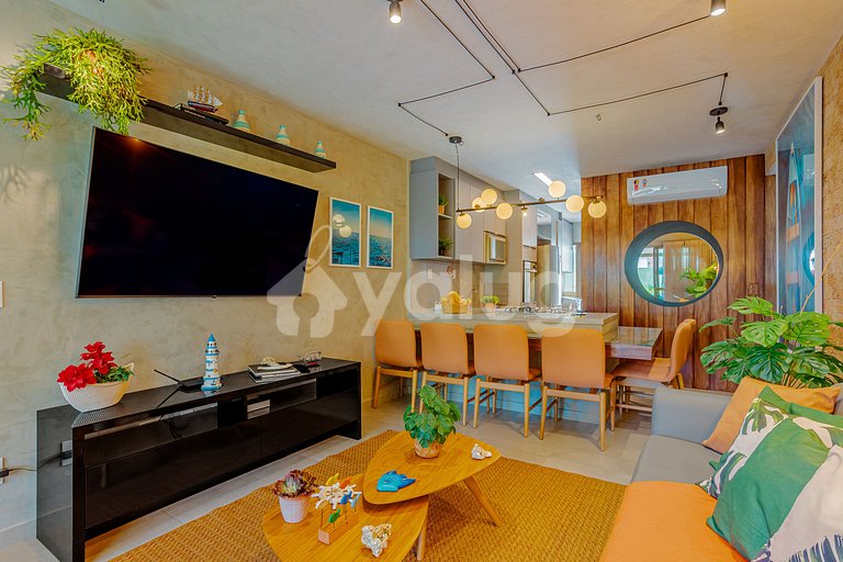 IT123 - Apartamento perfecto frente al mar con 3 quartos