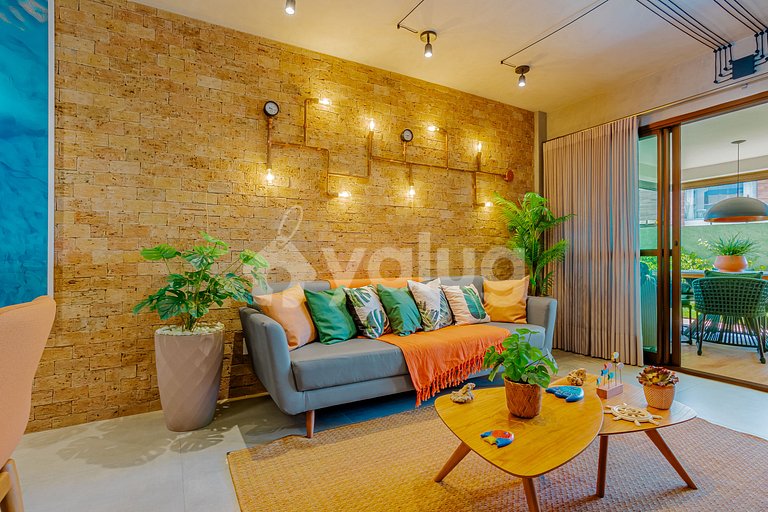 IT123 - Apartamento perfecto frente al mar con 3 quartos