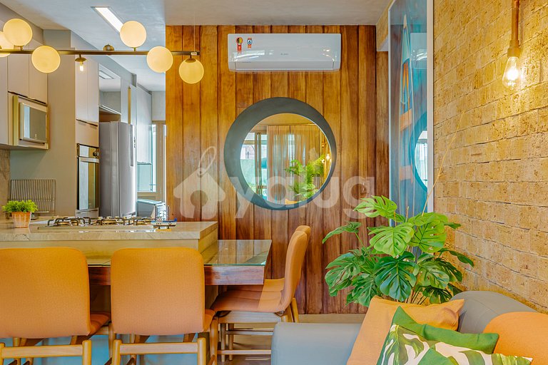 Apartamento Pé na Areia com 3/4 - Itacimirim