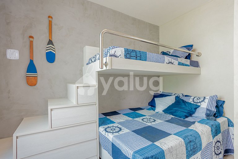 IT123 - Apartamento perfecto frente al mar con 3 quartos