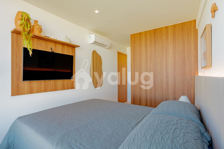 GB135 Beachfront Apt with Ocean View - Guarajuba, Alphaville